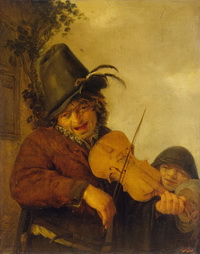 Странствующий музыкант (А. ван Остаде, 1648 г.)