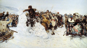 Взятие снежного городка (В.И. Суриков)