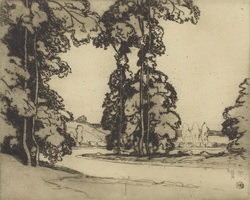На берегу реки Сены (А. Ист, 1913 г.)