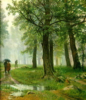 Дождь в дубовом лесу (И.И. Шишкин, 1891 г.)