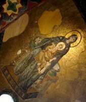 Часть Византйских фресок в храме Святой Софии