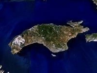 Спутниковый снимок острова Самос