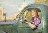 Женщина за рулем (В.И. Поляков)